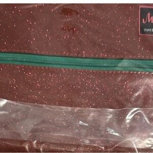 Glittery Brown Cosmetic Bag
